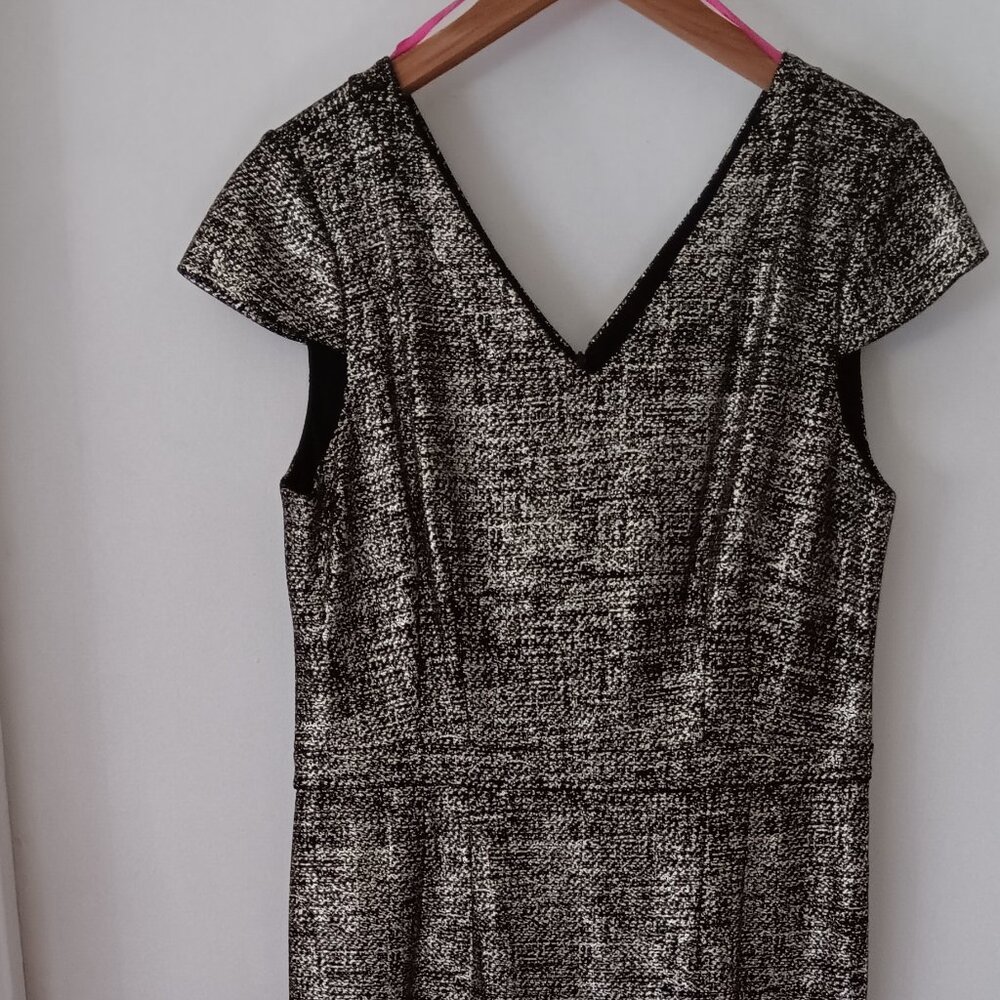 Gold Metallic/Black Betsey Johnson Party Dress Size 14